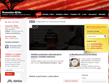 Tablet Screenshot of humanitasafrika.cz